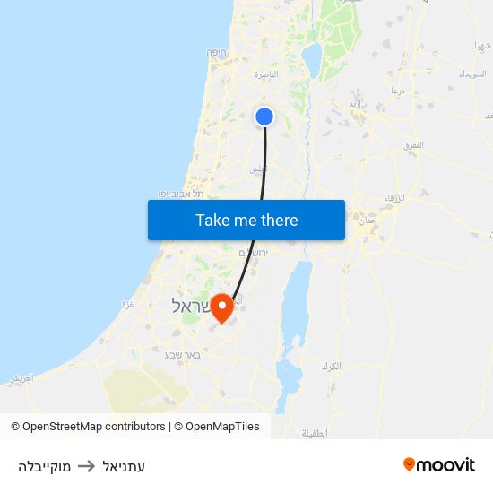 מוקייבלה to עתניאל map