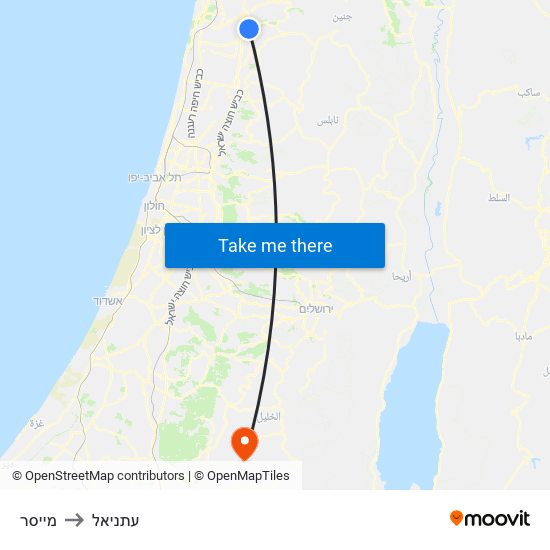 מייסר to עתניאל map