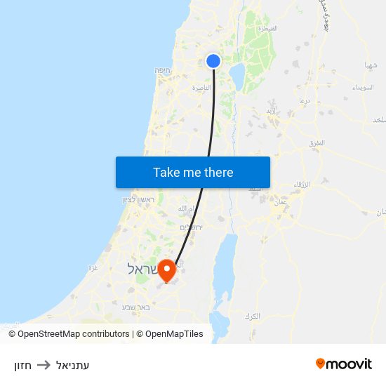 חזון to עתניאל map