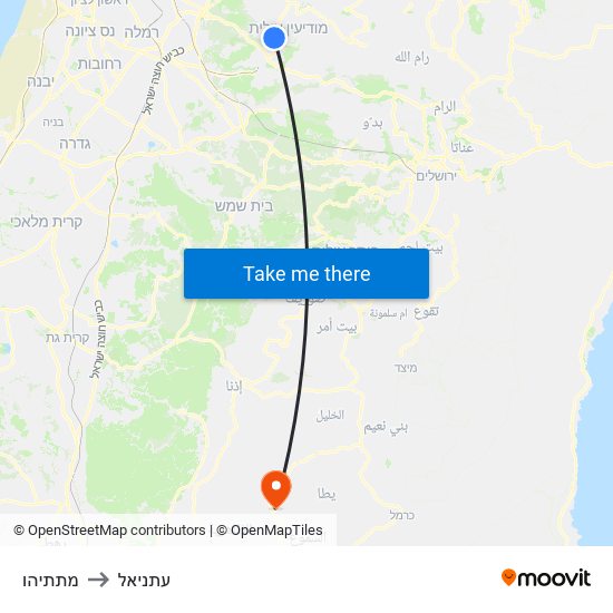 מתתיהו to עתניאל map