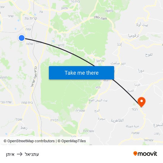 איתן to עתניאל map