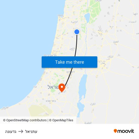 גדעונה to עתניאל map