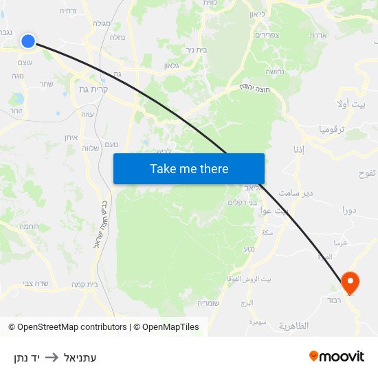 יד נתן to עתניאל map