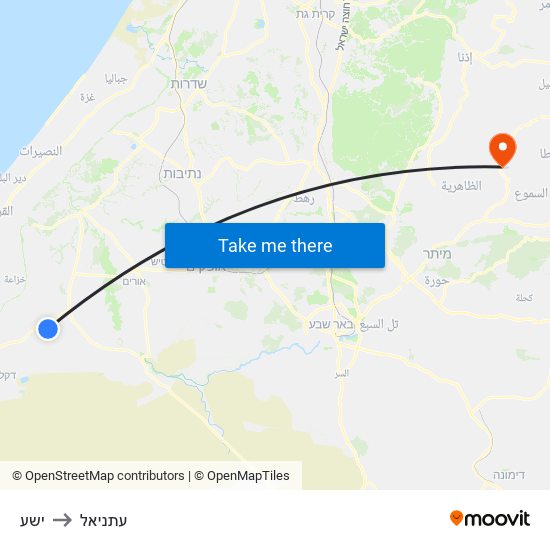 ישע to עתניאל map