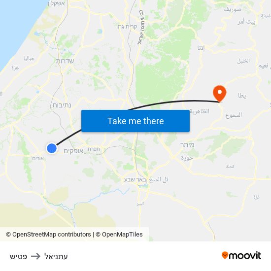 פטיש to עתניאל map