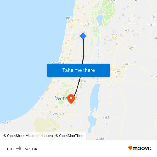 חבר to עתניאל map