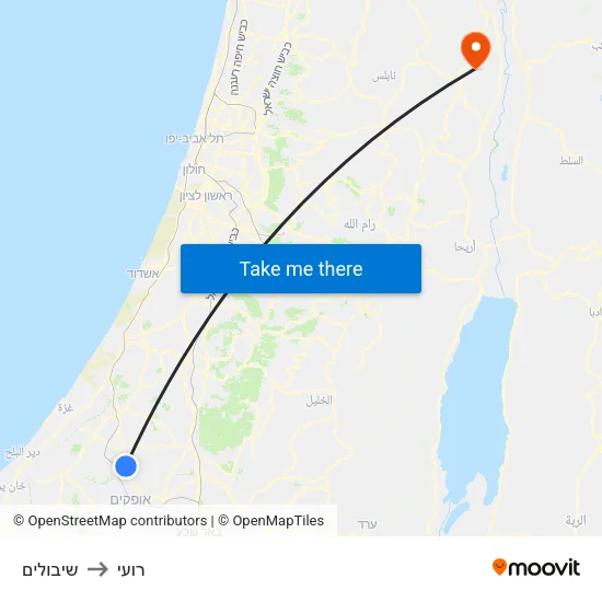שיבולים to רועי map