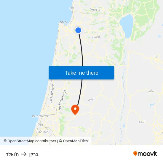 ח'ואלד to ברקן map