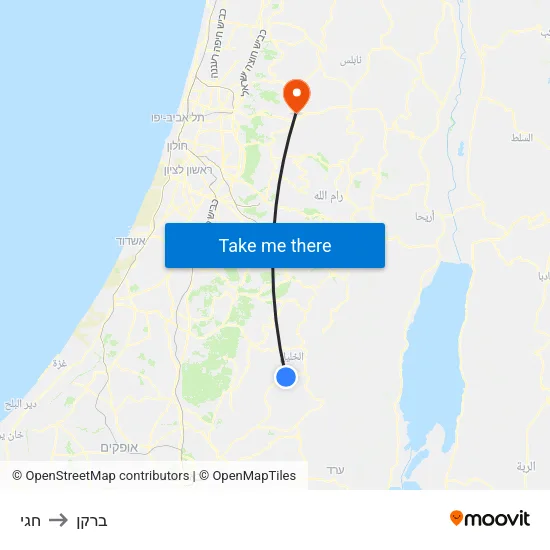 חגי to ברקן map