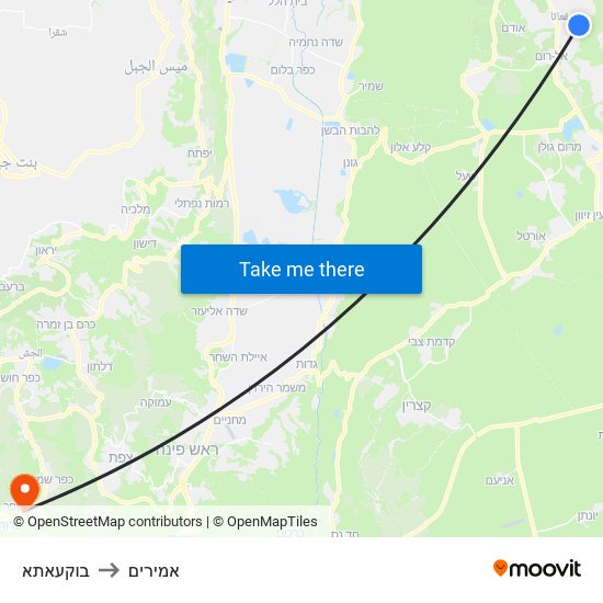 בוקעאתא to אמירים map