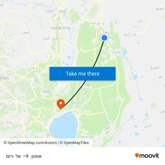 אל -רום to אמנון map