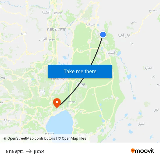 בוקעאתא to אמנון map