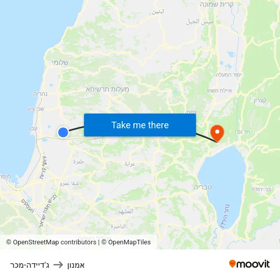 ג'דיידה-מכר to אמנון map