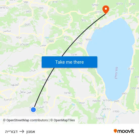 דבורייה to אמנון map