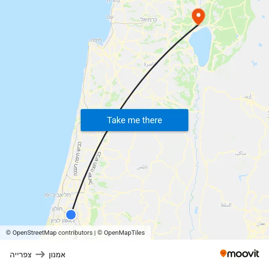 צפרייה to אמנון map