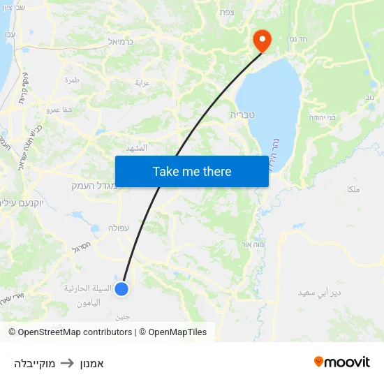 מוקייבלה to אמנון map