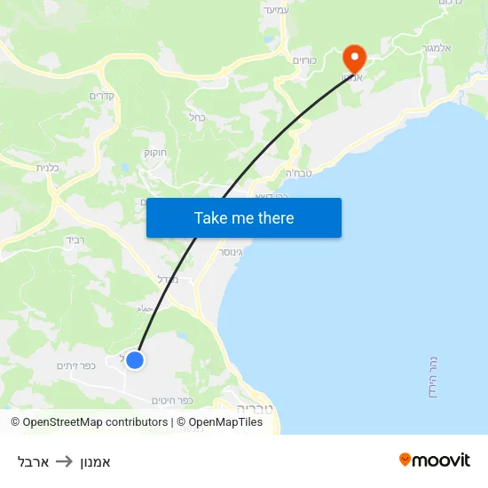ארבל to אמנון map