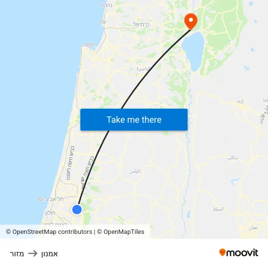 מזור to אמנון map