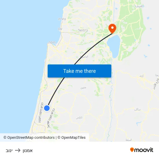 ינוב to אמנון map