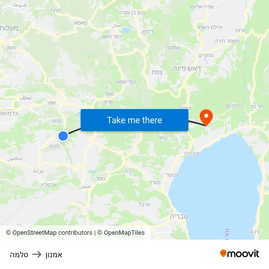 סלמה to אמנון map