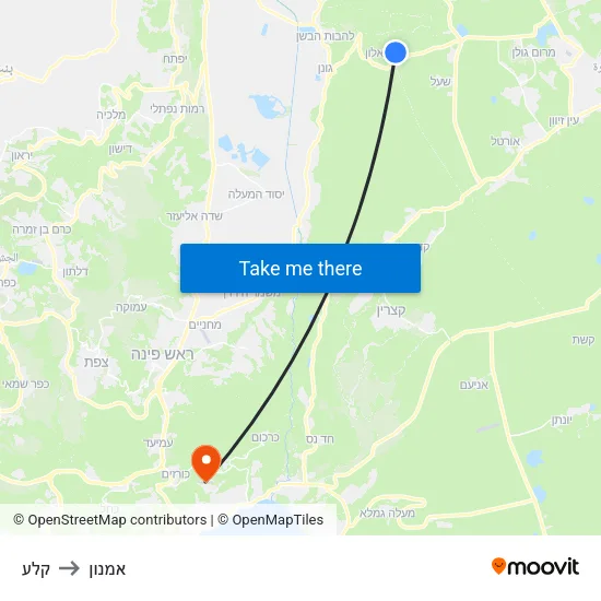 קלע to אמנון map