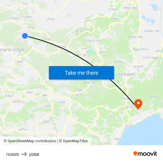 פסוטה to אמנון map