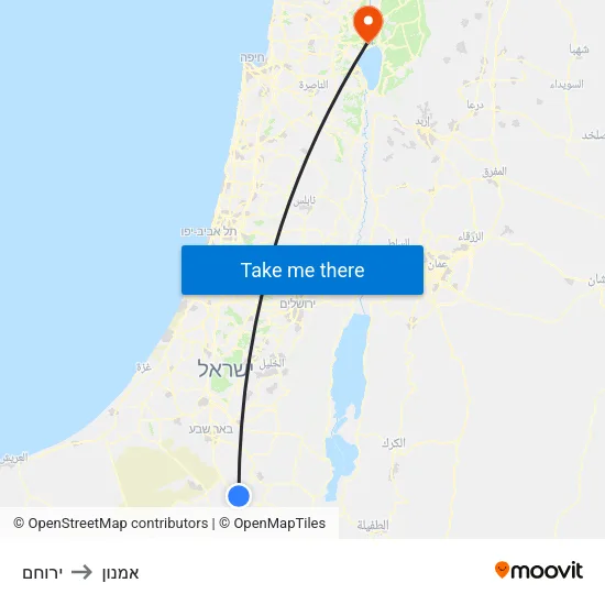 ירוחם to אמנון map