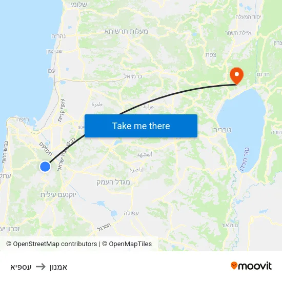 עספיא to אמנון map
