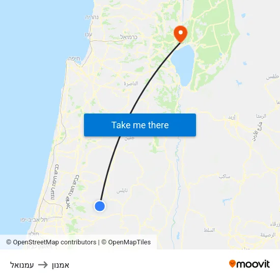 עמנואל to אמנון map