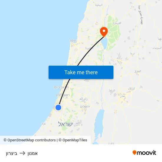 ביצרון to אמנון map