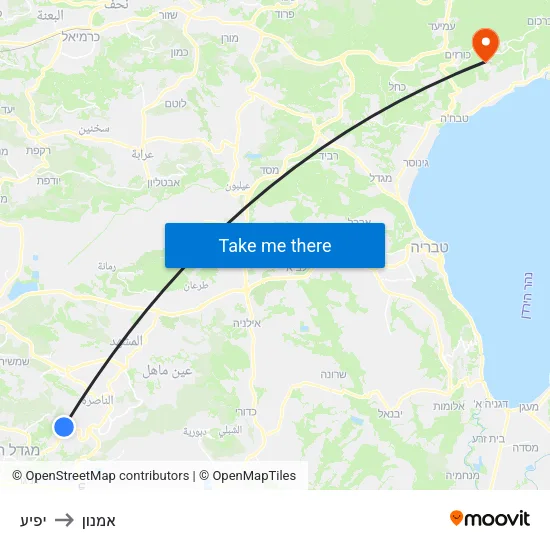 יפיע to אמנון map