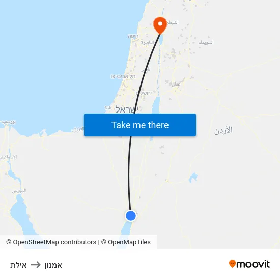 אילת to אמנון map