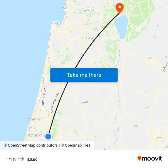 חדיד to אמנון map