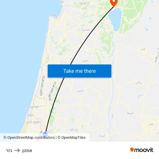 גזר to אמנון map