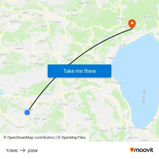 משהד to אמנון map