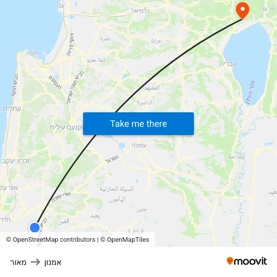 מאור to אמנון map