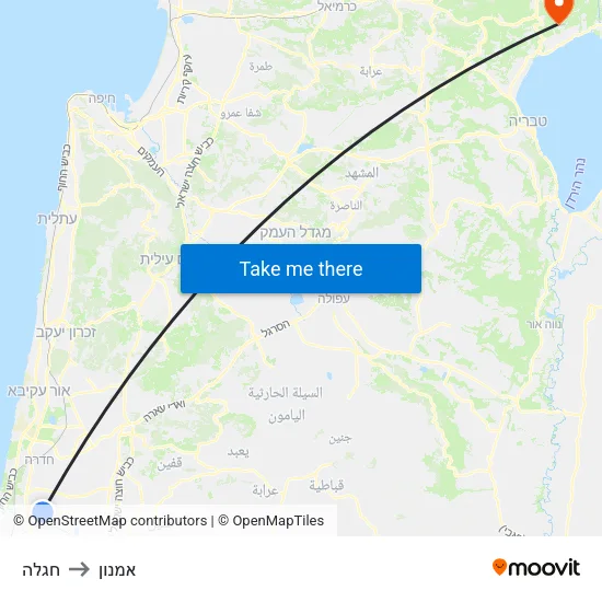 חגלה to אמנון map
