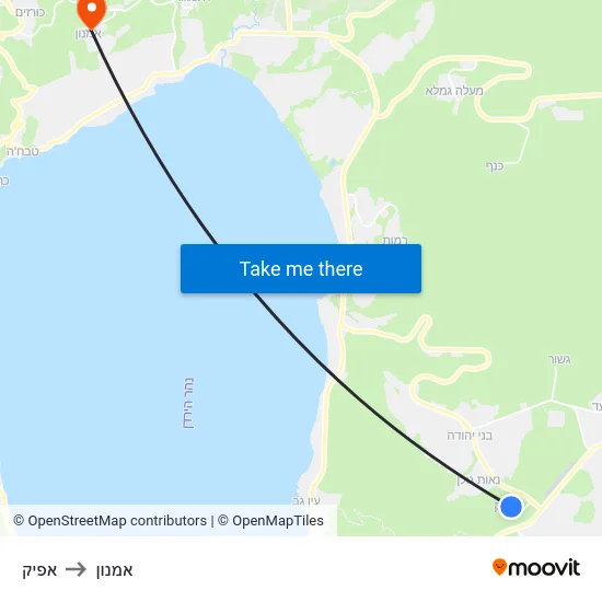 אפיק to אמנון map