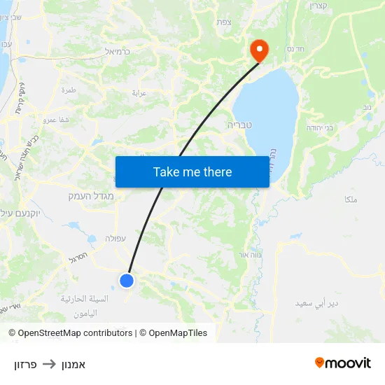 פרזון to אמנון map