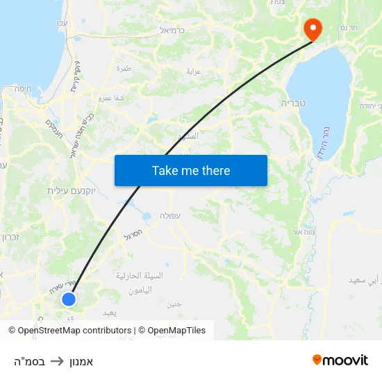 בסמ"ה to אמנון map