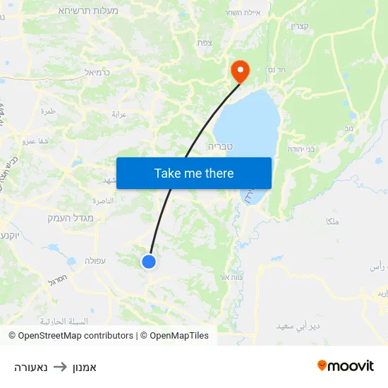 נאעורה to אמנון map