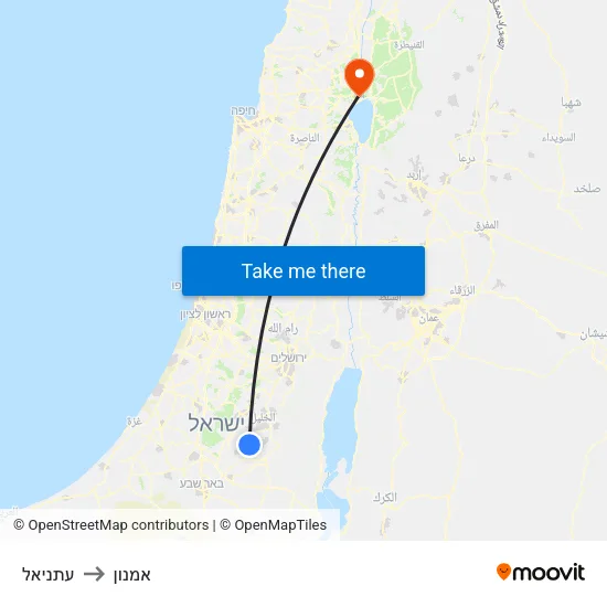 עתניאל to אמנון map