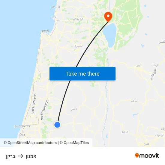 ברקן to אמנון map