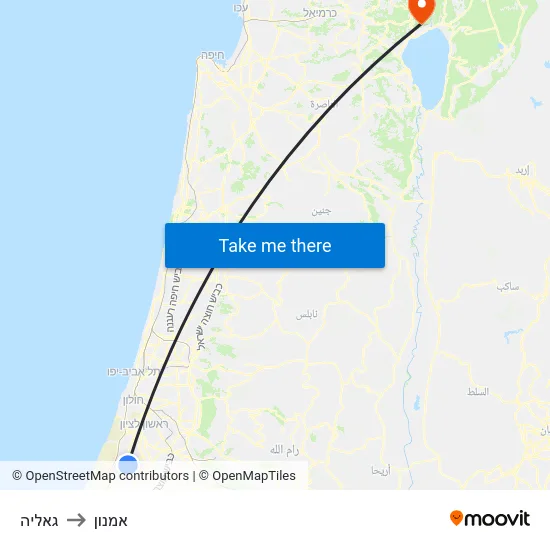גאליה to אמנון map