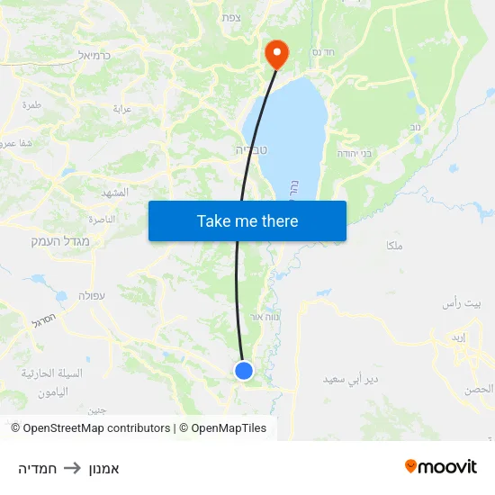 חמדיה to אמנון map