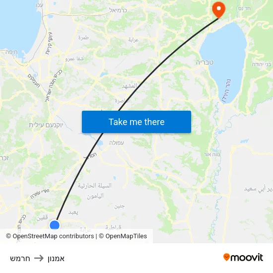 חרמש to אמנון map