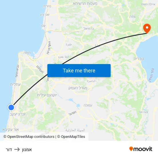 דור to אמנון map