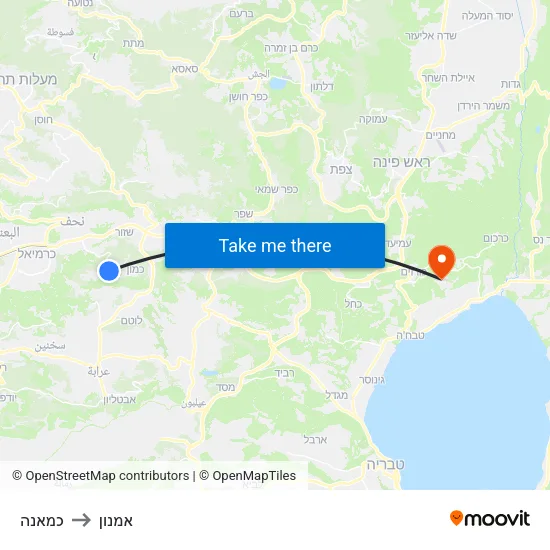 כמאנה to אמנון map