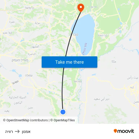 רוויה to אמנון map