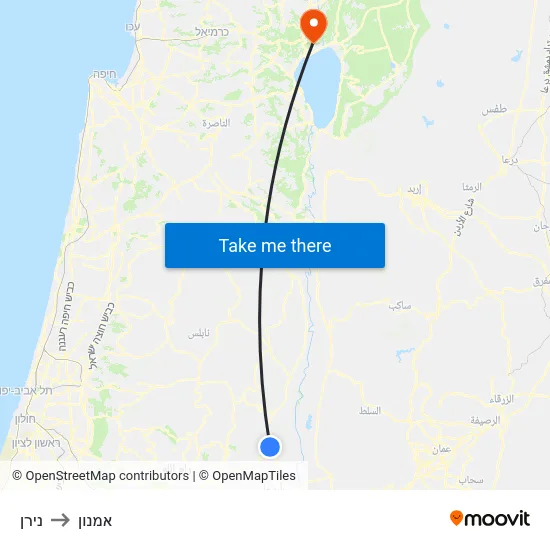 נירן to אמנון map